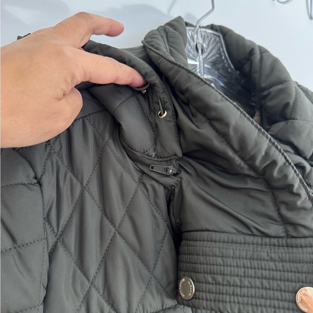 Michael Kors Quilted Puffer Jacket in Dark Green - Picture 6 of 11